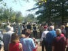 Black Robe Regiment lays wreathe at Gen. Daniel Morgan Grave. Prayers offered by Rev. Jim Simmons**, Pastor Alan Morrison**, and the Rt. Rev. Larry W. Johnson.**