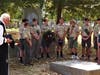 Boy Scouts at gather at Gen. Daniel Morgan Grave. 