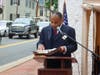 Bishop Kevin L. Treadwell reads from Genesis at opening of 2016 Bible Reading Marathon.