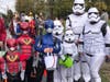 Both villains and superheroes participate in the Church Trunk-or-Treat.