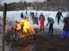Go Skating and Enjoy Hot Coco by the Bonfire
