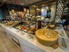 An amazing salad bar offers up all manner of goodies!