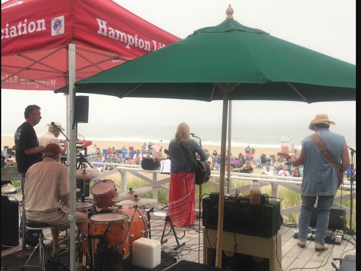 Nancy Atlas Project performing at EH Main Beach Thursday evening.