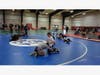 GRB girl wrestler practices with male wrestler supporter before tournament