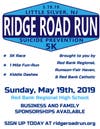  Registration Open for May 19 Ridge Road Run 5K at RBR