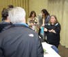 Nicki Francis of Wellspring Center for Prevention engages parents after her presentation on “It’s Hard to Be a Kid Today