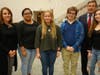 Several students who will attend CIEEE programs pictured with Caryn Berman and RBR Superintendent Lou Moore