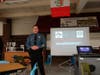 	Little Silver Police Chief Daniel Shaffery addresses a special meeting on RBR Security.				