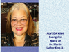 ALVEDA KING, Evangelist, Niece of Dr. Martin Luther King, Jr., featured at National Prayer Luncheon for Life on April 30, 2021. Visit nationalprayerluncheonforlife.org.
