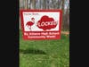Flocked Fundraiser sign