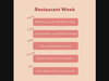 Restaurant Week