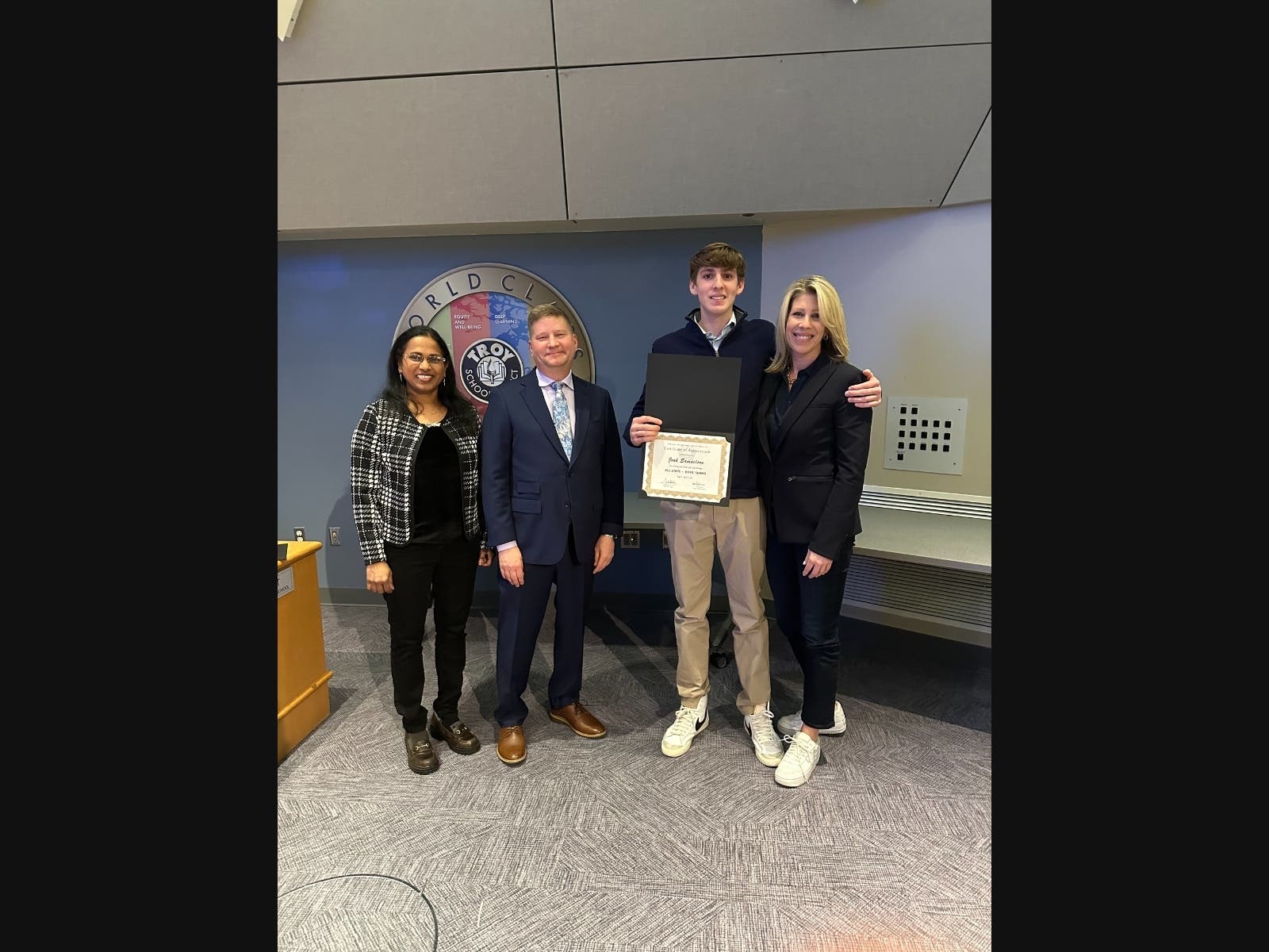 Troy School District Recognizes All State Athletes | Troy, MI Patch