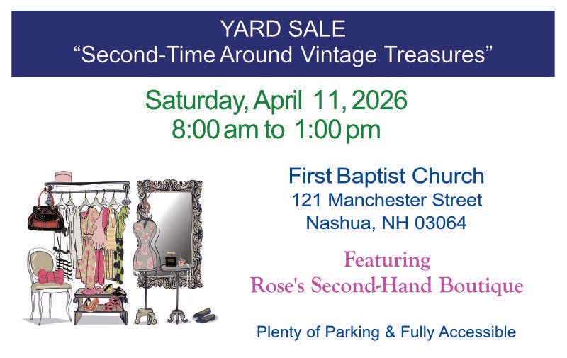Yard Sale and Pop-Up Thrift Shop/Boutique