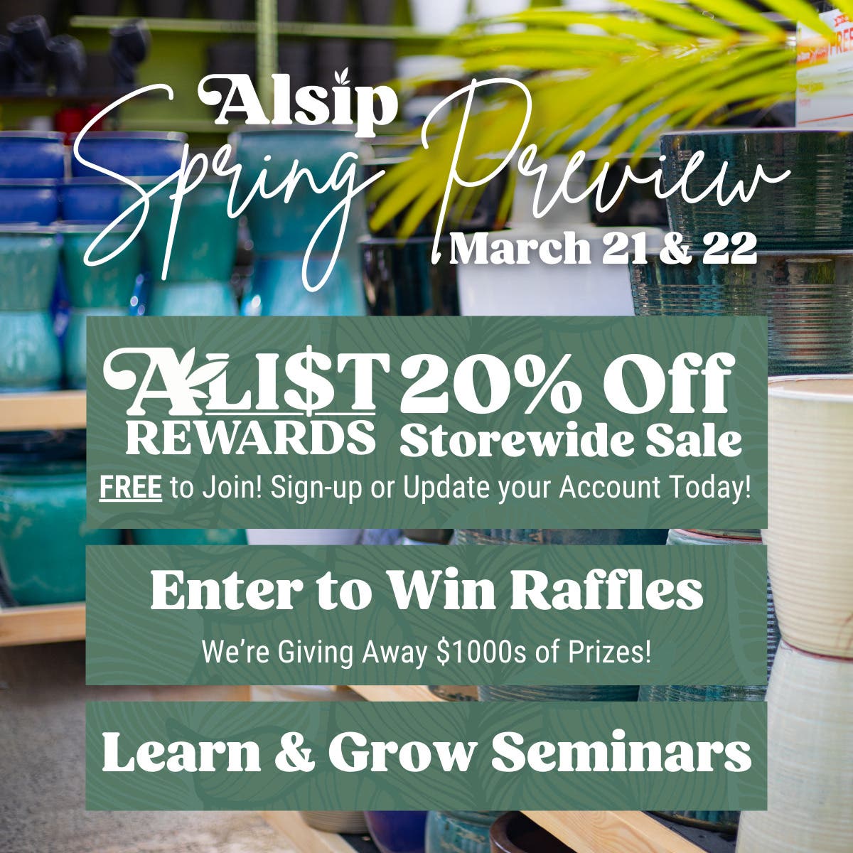 Spring Preview at Alsip!