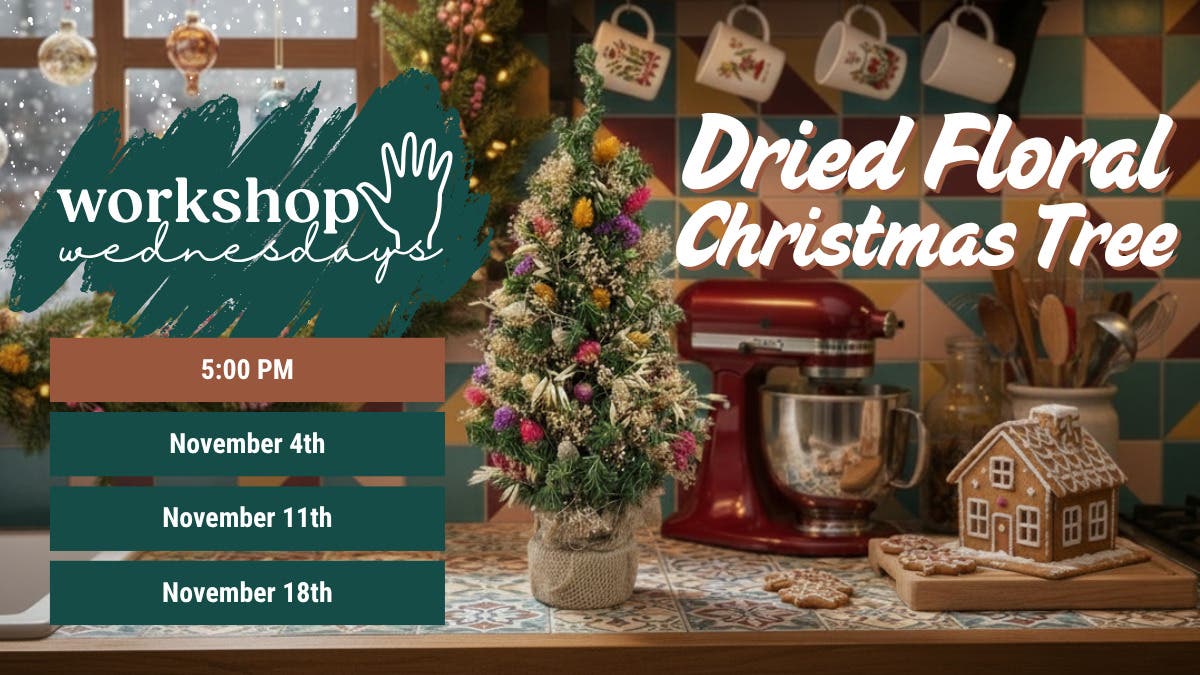 Workshop Wednesdays: Dried Floral Christmas Tree