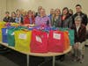 Library staff come together to drop off Thanksgiving dinner bags to Niles Family Services.