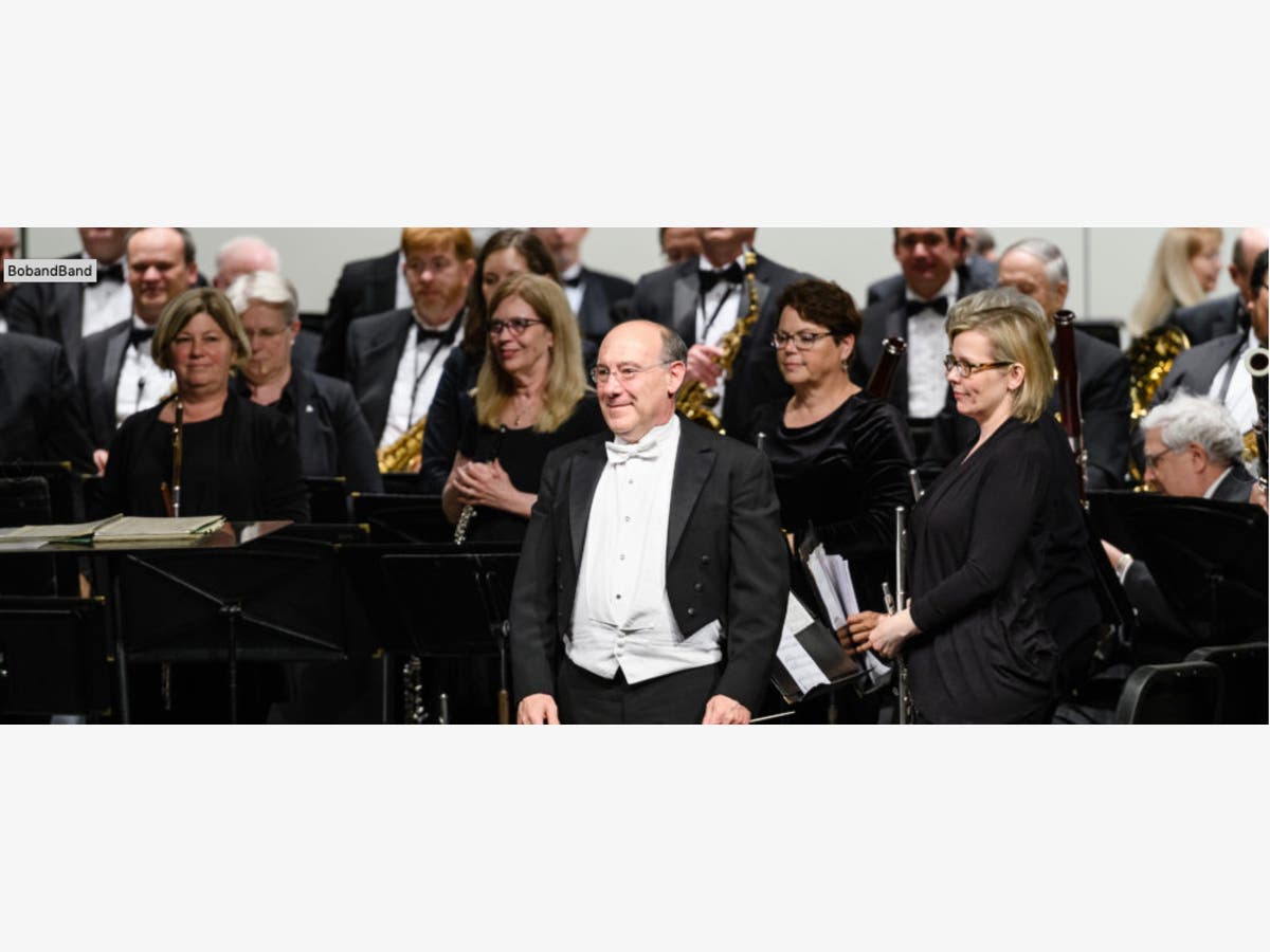 Conductor Robert Pouliot, 2018 winner of the Outstanding Conductor Award from the Association of Concert Bands,