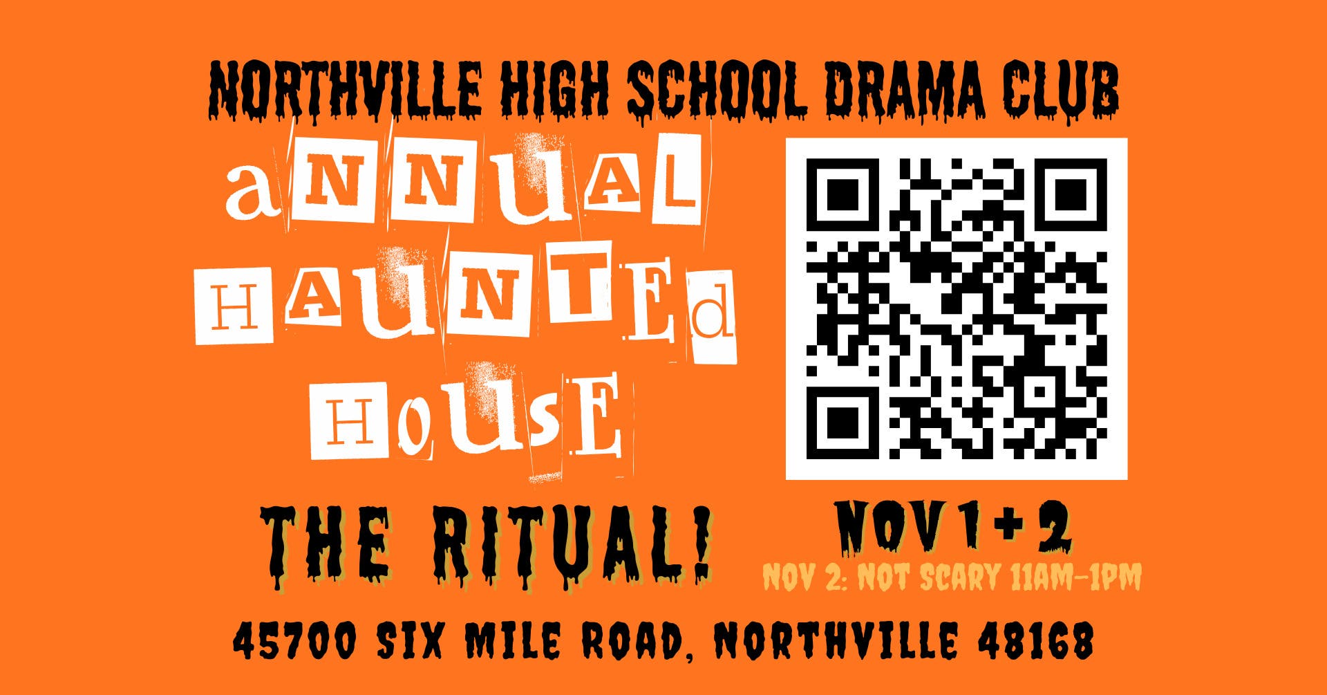 NHS Drama Club's Haunted House: The Ritual!