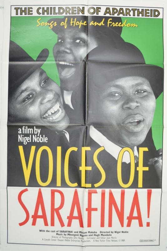 Music Gives Voice film series, "Voices of Sarafina!" 1988