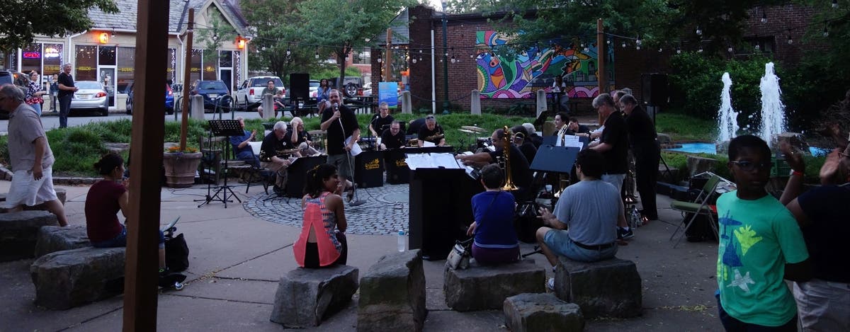 Maplewood Community Swing Town Big Band in Spiotta Park South Orange NJ