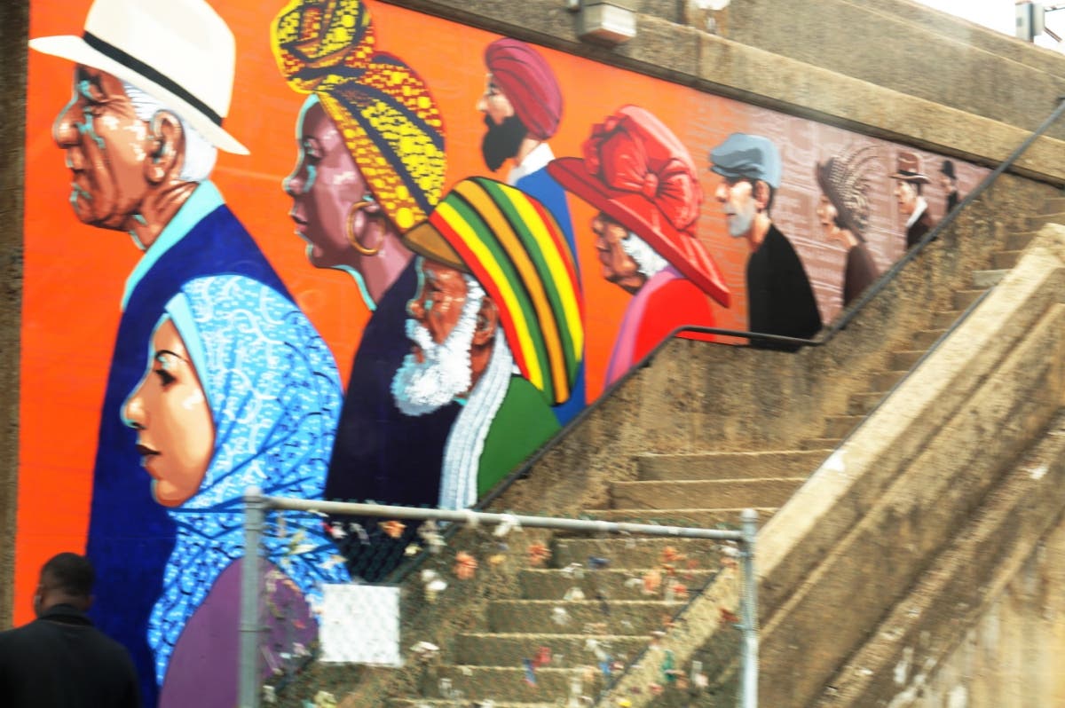 Mural at Highland Station, nj