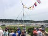 Veterans, Skippers & Crews participate in pre-sail welcoming ceremony on lawn of CYC.