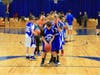 Nine year-old boys getting ready to shoot free-throws in last year's contest.