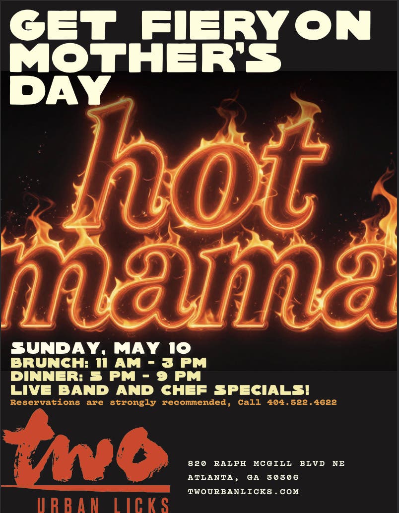 Toast to Mom at TWO urban licks