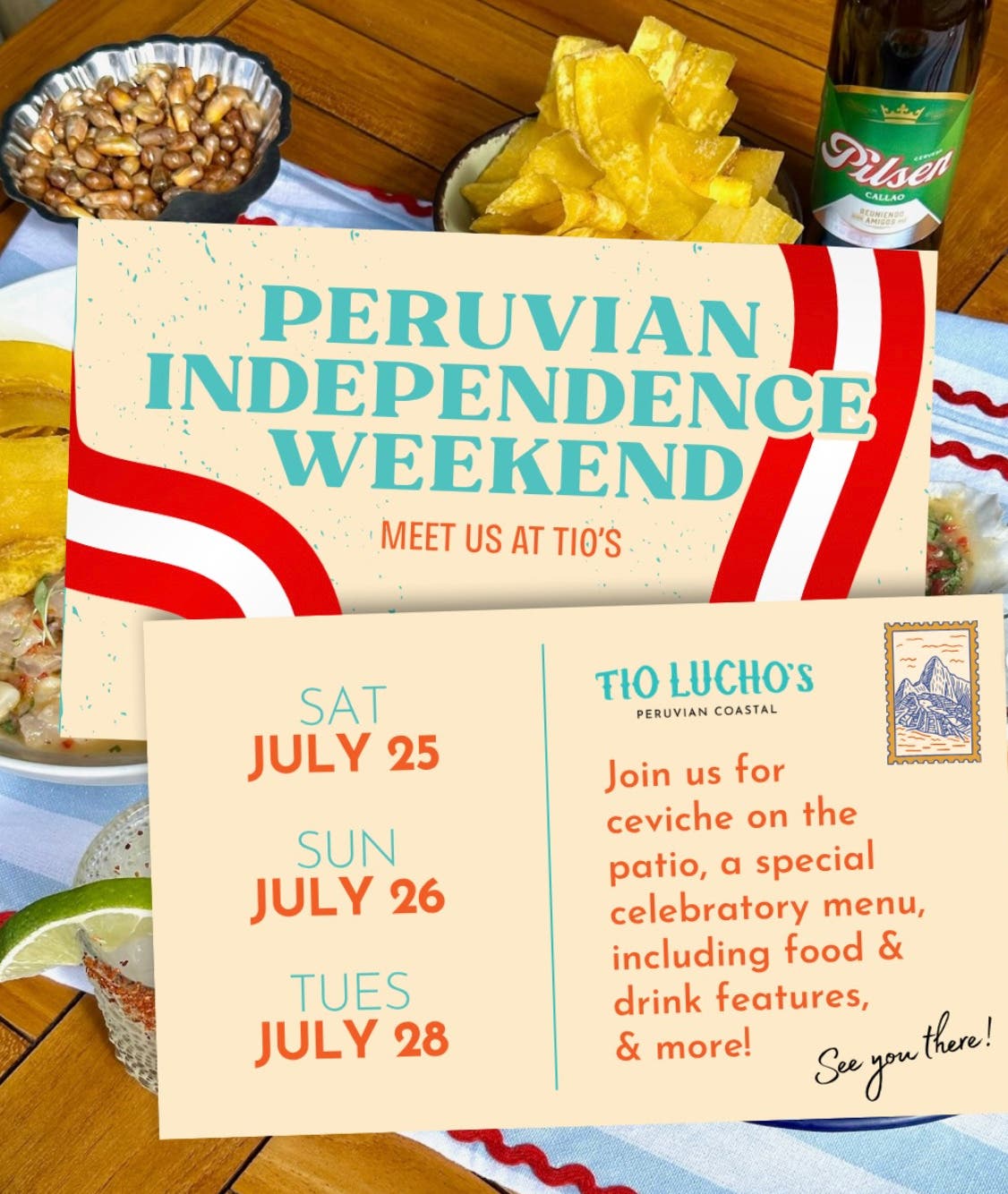 Tio Lucho’s sets the table for Peruvian Independence Day