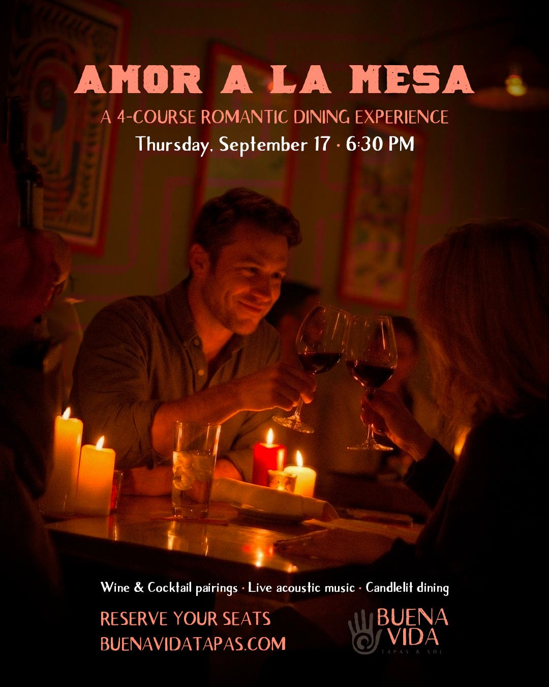 Buena Vida Tapas Bar Sets the Mood with Amor a la Mesa