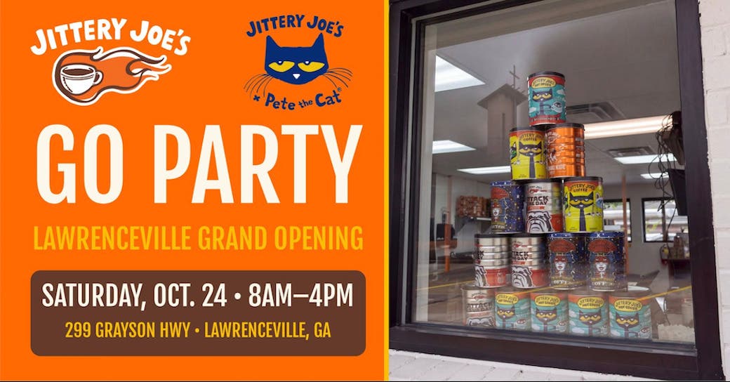 Jittery Joe’s Celebrates Lawrenceville Opening with Pete the Cat, Live Music and More