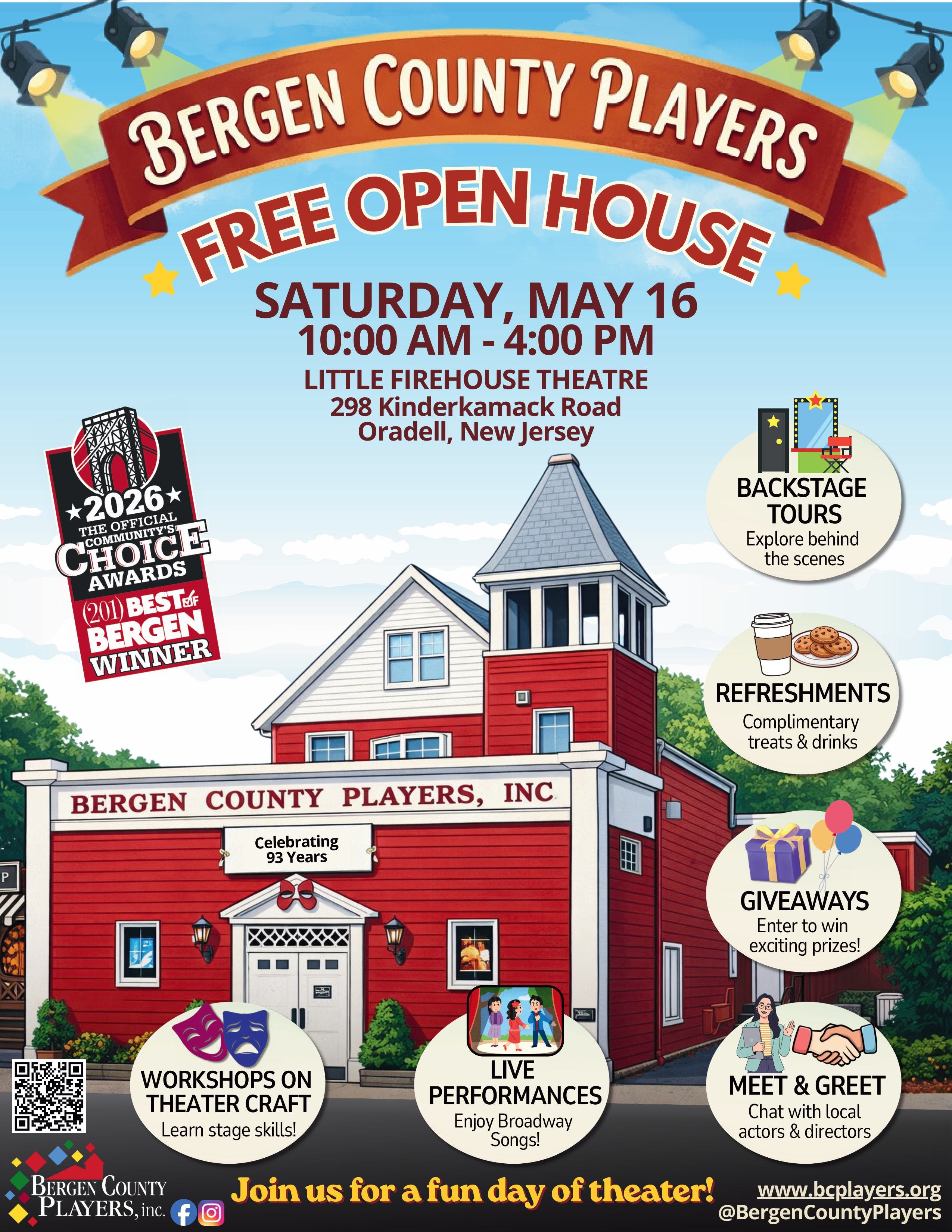 Bergen County Players Immersive Open House and 2026-27 Season Reveal 