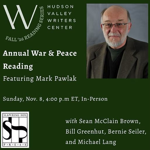 Slapering Hol Press Presents the Annual War & Peace Reading (In-person)