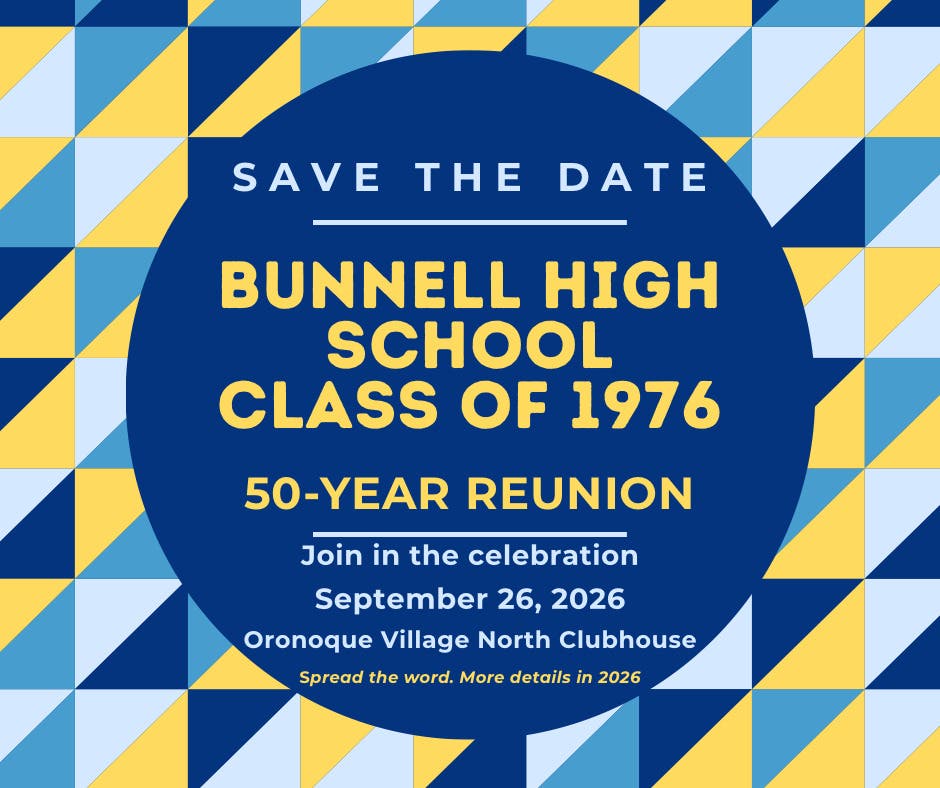 Bunnell High School Class of 1976 50-Year Reunion