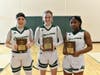 Kirsten Kamholz, from left, Nicole Poole, Chelsea Cross