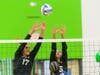 Abby Sarich (#17) and Jaelyn Donald.