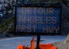 Angeles Crest Highway detour