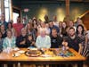 Bill Norris (center) enjoyed his 70th surprise birthday party last August at Horse Thieves Tavern.