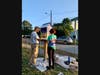 Dedham Little Library in the Manor neighborhood gets a painting makeover along with all-new naval brass hardware and a final coat of marine spar varnish protective coating. 