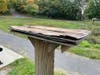 The original base that the little library sits on was also in serious need of repair. 