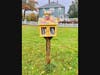 The repair & reinstallation of the little library in East Dedham’s Whiting Triangle park was recently completed, and is once again serving the neighborhood as a free “give a book, take a book” lending library.