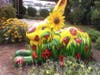 Another shot of Sue Hoy's "Lady Bugs" giant bunny, which was placed at Dedham Crossing on High Street, and later sold at auction to raise funds for arts in Dedham. 