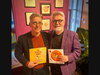 Paul Reynolds (left) and Peter H. Reynolds show the new book collaboration with Pope Francis OUR TREASURES WITHIN, and Peter's classic book THE DOT.