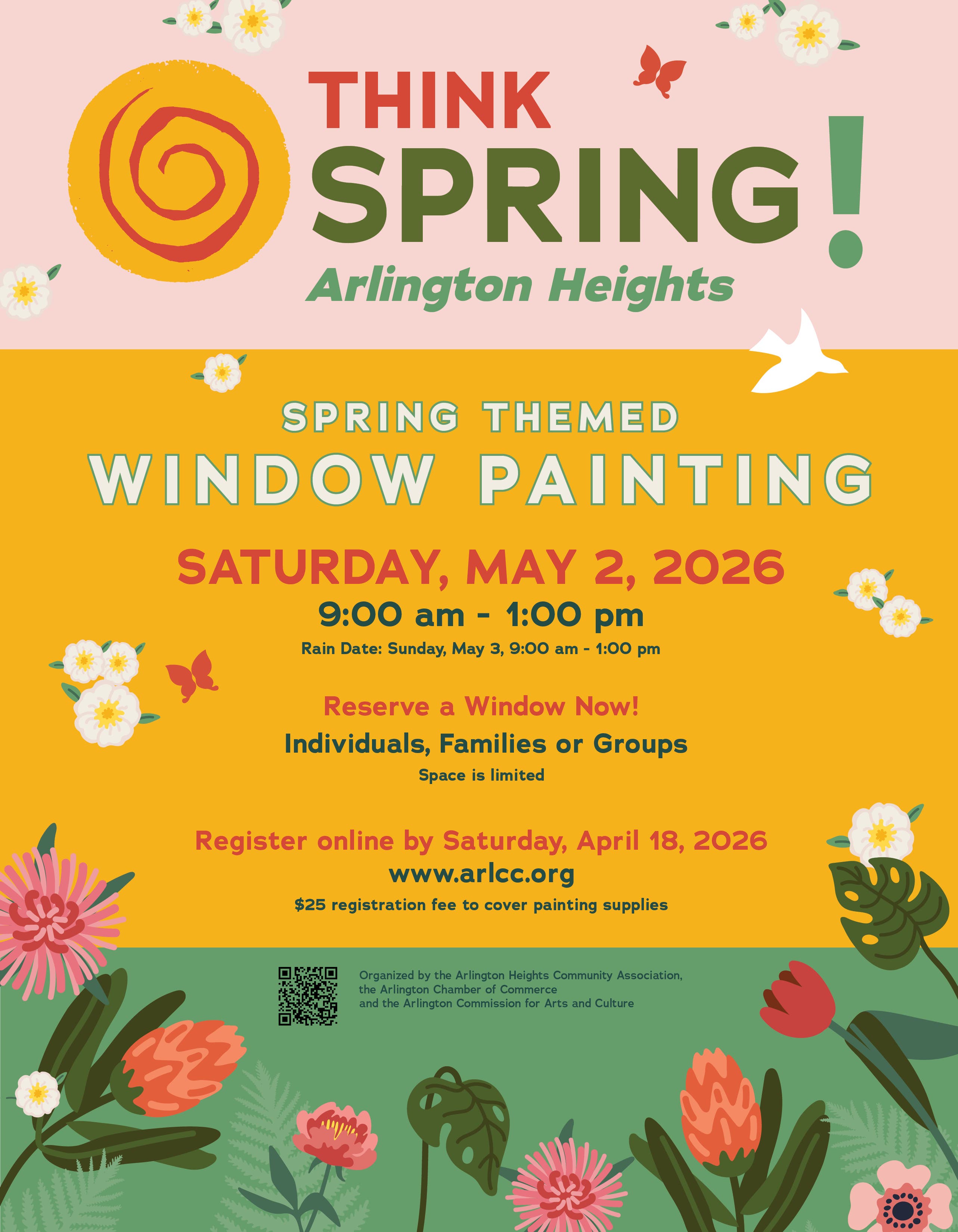 Arlington Heights Annual Spring Window Painting Event 