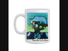 Clay Albers "Picasso Man" coffee mug, now available to order along with other merchandise, as part of the Monkey on a Mission, giving young adults with different abilities a platform to share their art with the world and create job skills. 
