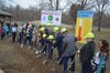 Local legislators and dignitaries joined members of Warrington Lions Club in breaking ground