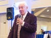 Bill Marshall, Chairman, CEO, and Founder, Marshall Financial, addresses clients and employees at a celebration in his honor, held at Doylestown Country Club October 17.