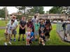 A few young fans pose with Josh Adams for a photo at the the groundbreaking of DocterAdams® Community Park.