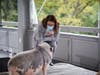 Rebecca Salt, assistant branch manager of TruMark Financial’s Warrington branch, opted to feed Raines, the pot-bellied pig, at TruMark Financial’s Feed-Or-Kiss-A-Pig Financial Literacy Fundraiser held at the Abington Art Center. 