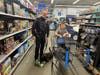 Corporal Blanchard and Jolie were on hand at the Walmart Supercenter in Warrington, Pa. to students from Barclay, Mill Creek and Titus Elementary Schools pick out holiday gifts at fifth annual “Shop with a Cop” event. 